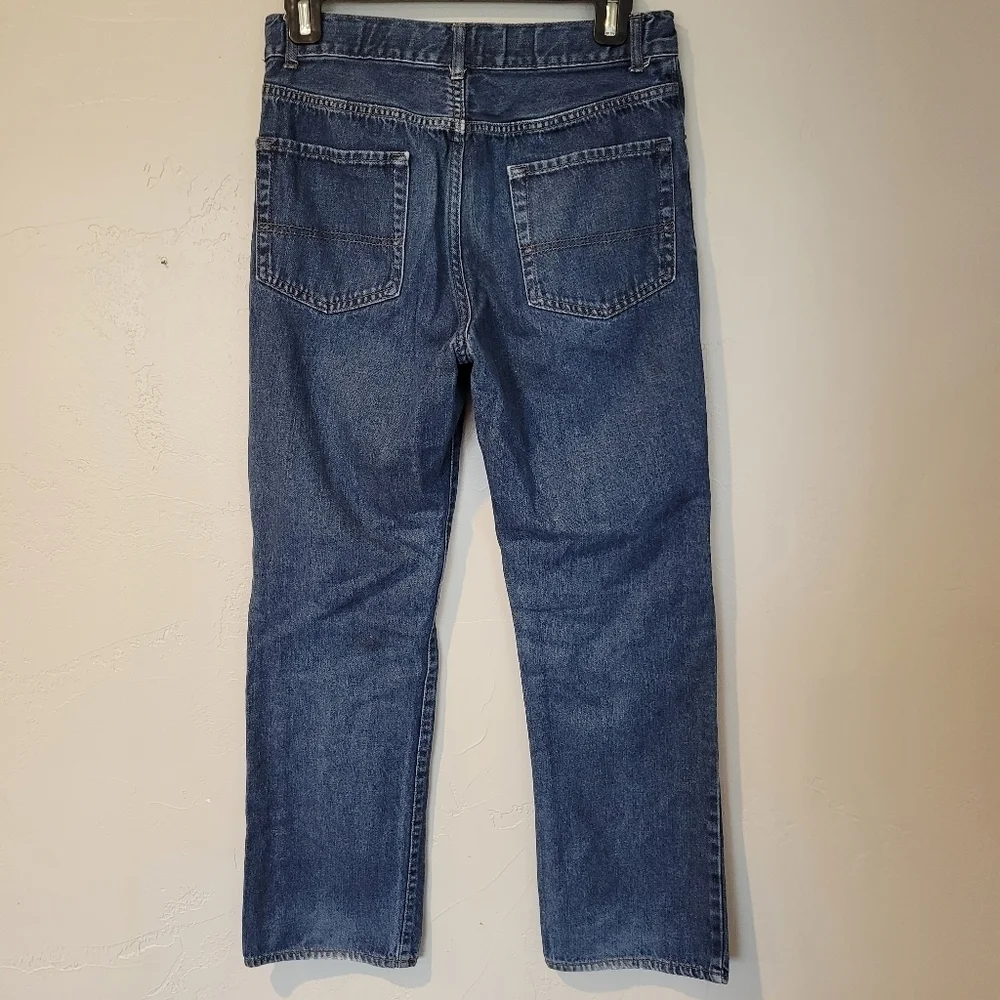 The Children's Place Loose Fit Dark Wash Jeans Adjustable Waist Big Boys 16